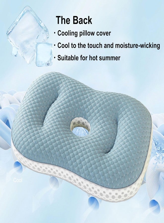 galactruly Ear Piercing Pillow for Side Sleeping,Piercing Pillow for Side Sleepers,Ear Pillow,Donut Pillow for Ear, Earring Pillows with Holes for Ear Pain - Image 4