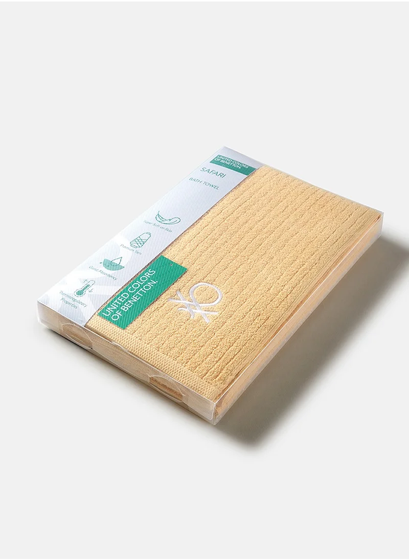 يونايتد كولورز أوف بينتيون United Colors of Benetton Safari Yellow Bath Towel 450 GSM