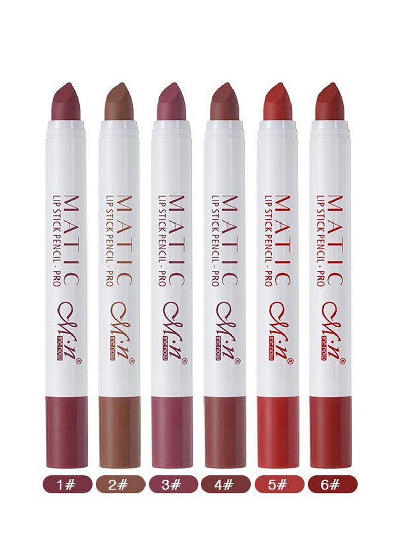 Menow - New Matic Lipstick Pencil Pro 6 Pcs 6 Colors - Collection 1 - Image 1