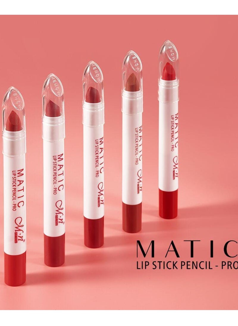 Menow - New Matic Lipstick Pencil Pro 6 Pcs 6 Colors - Collection 1 - Image 1