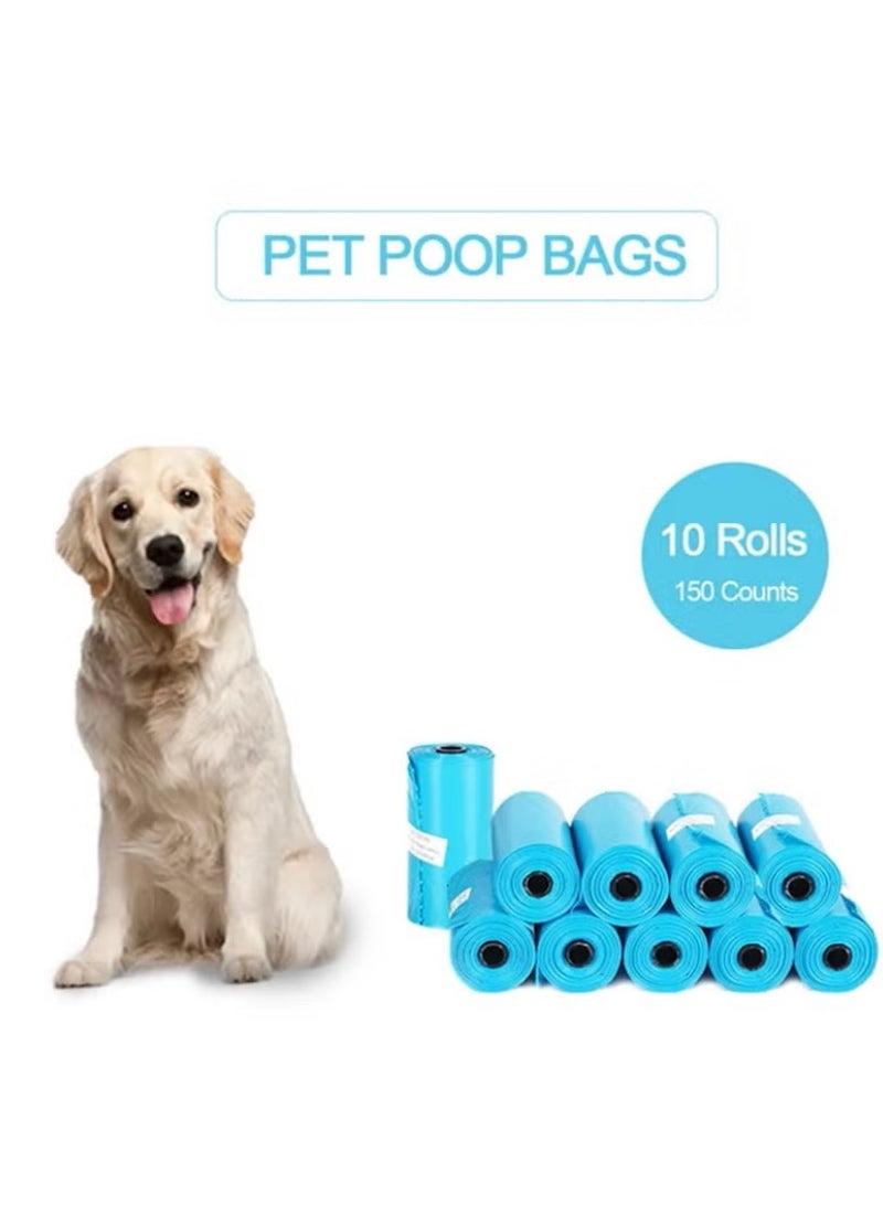 ال دبليو أكياس للحيوانات الأليفة للاستعمال لمرة واحدة من 10 قطع أزرق 15.6x6.4x6.1سم - Image 1