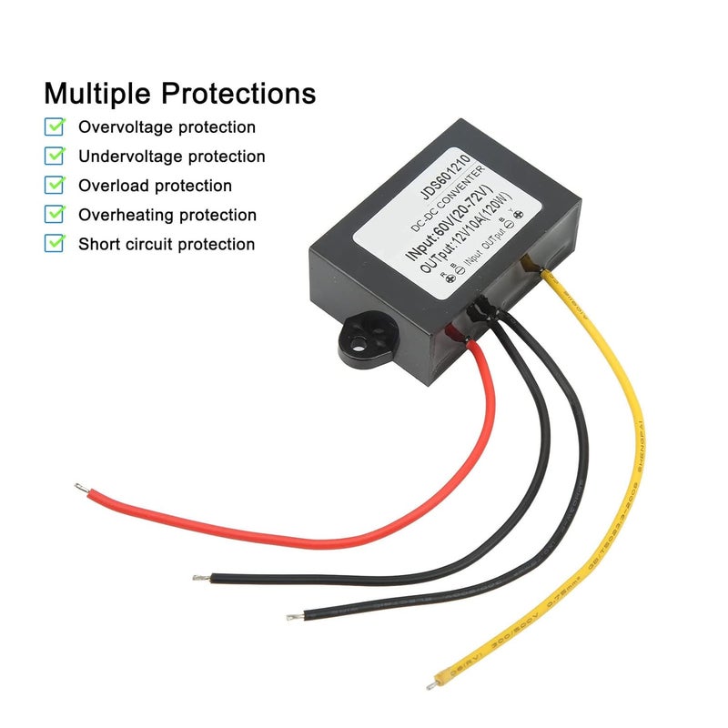 klarako Dc Converter Module 72V 120W Ip67 Step Down for Circuit 12V 10A Convertor Supply with for Edge Emitting LEDs - Image 4