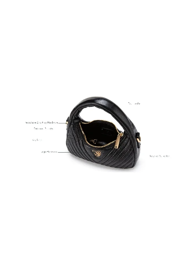 Veganologie Nova Evening Bag in Gold Hardware Made From 5 Plastic Bottles