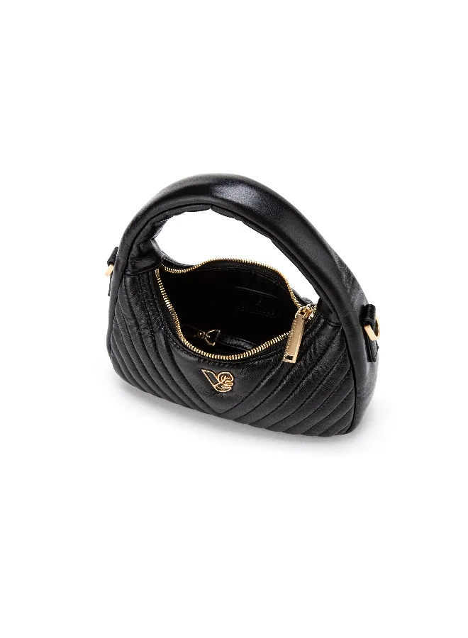 Veganologie Nova Evening Bag in Gold Hardware Made From 5 Plastic Bottles