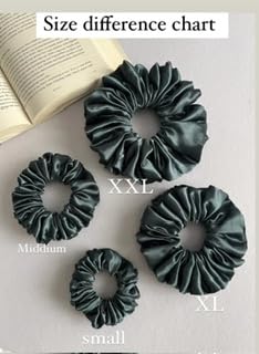 Generic Black Satin Scrunchies for WomenGirls Pack of 6 Strong Elastic Perfect Hair Accessory for All Hair Types  - Image 5