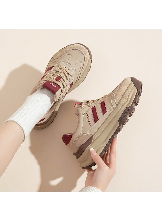 ZHR Instant 6cm Height Boost】trendy Platform Sneakers For Women, Chunky Sole Athletic Shoes, Versatile German Training Shoes, Casual Women's Footwear - Image 3