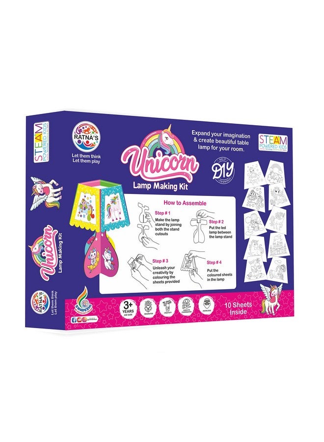 RATNA'S RATNA'S Unicorn DIY Toy Lamp Making Kit for Kids  - Image 4