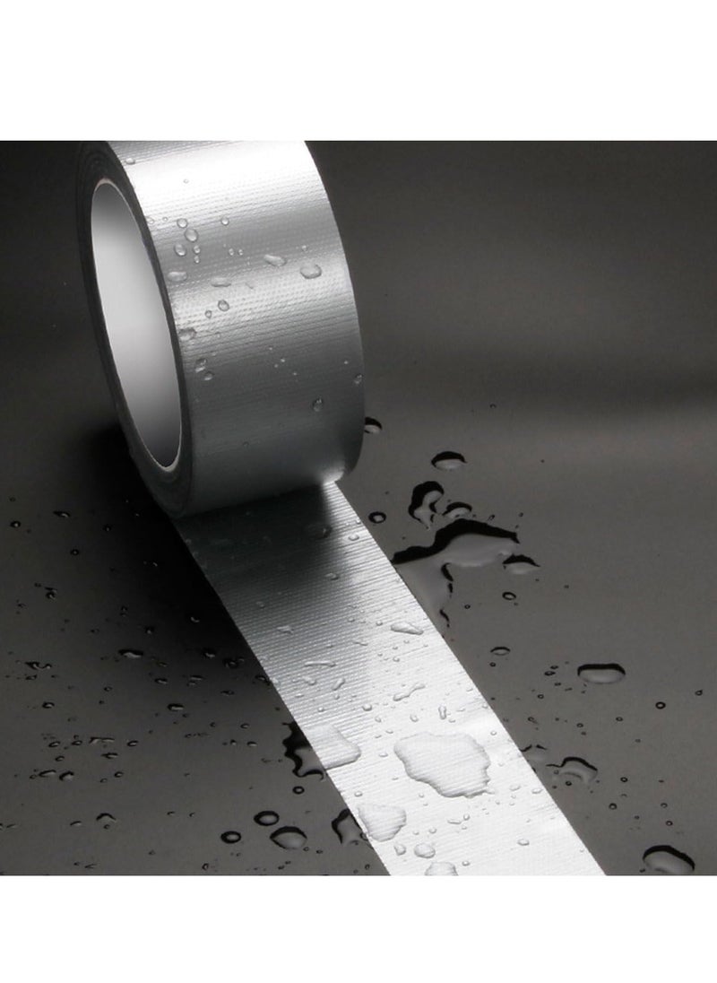 ECVV 2pcs 5 cm x 13.6 M Gray Strong Adhesive Duct Tape - Durable & Waterproof for All Weather Conditions  - Image 4