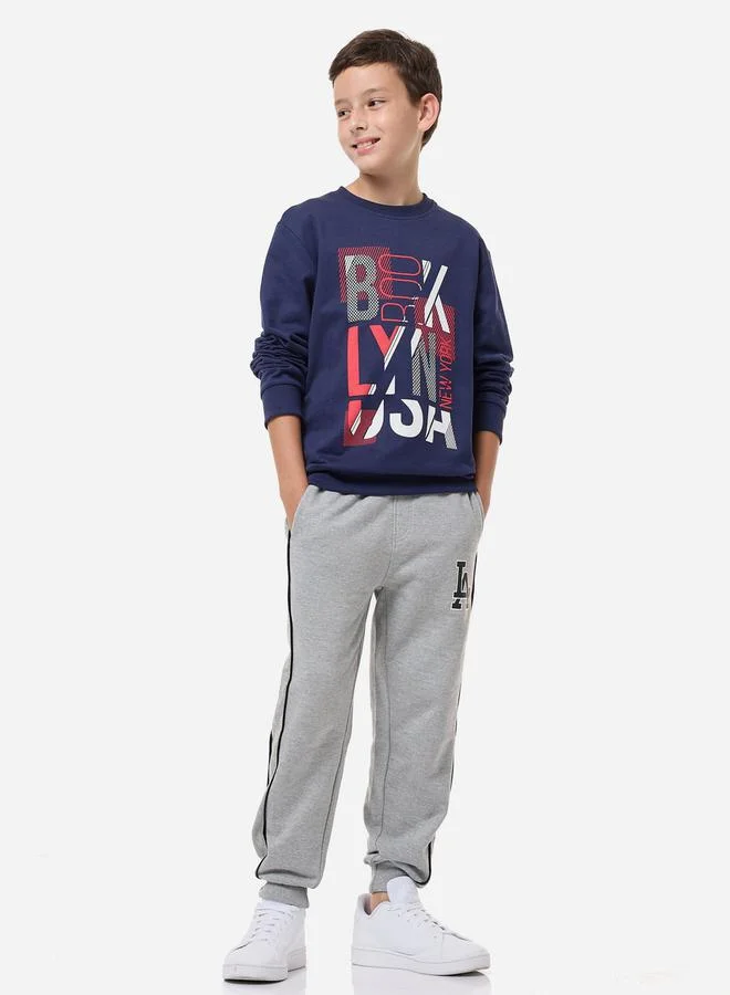 victor and jane Brooklyn Graphic Print Round Neck Sweatshirt by Styli