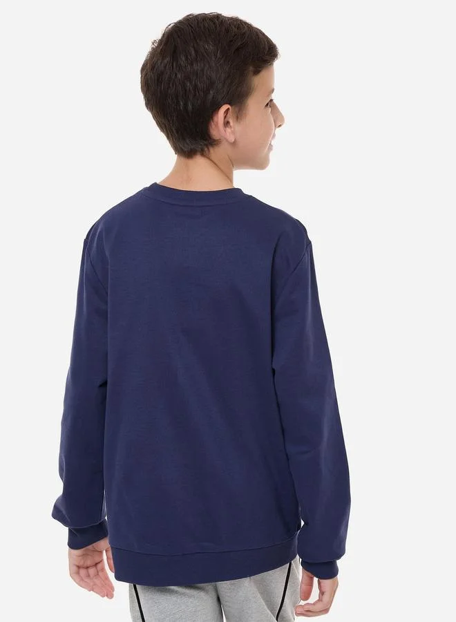 victor and jane Brooklyn Graphic Print Round Neck Sweatshirt by Styli