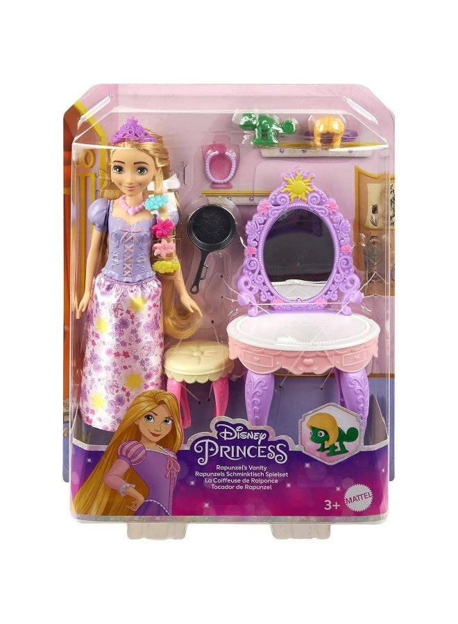 Disney Princess Tangled Rapunzel Vanity Doll & Accessories Set - Image 1