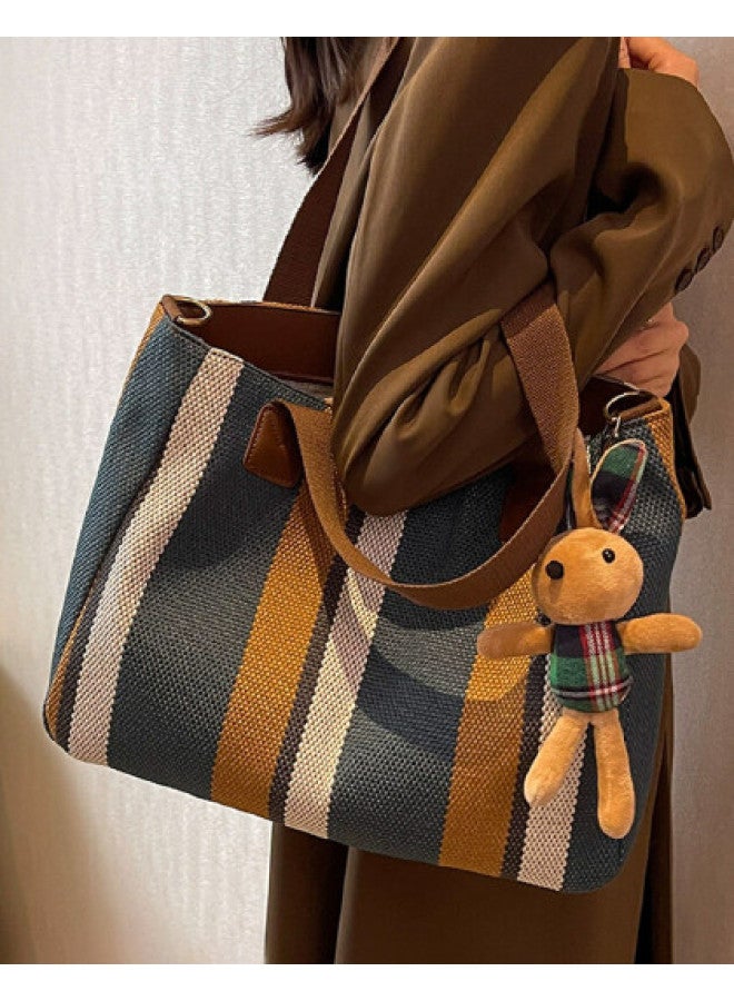 Trendy Versatile Large Capacity Tote Bag For Women, Canvas Shoulder Bag - Image 1