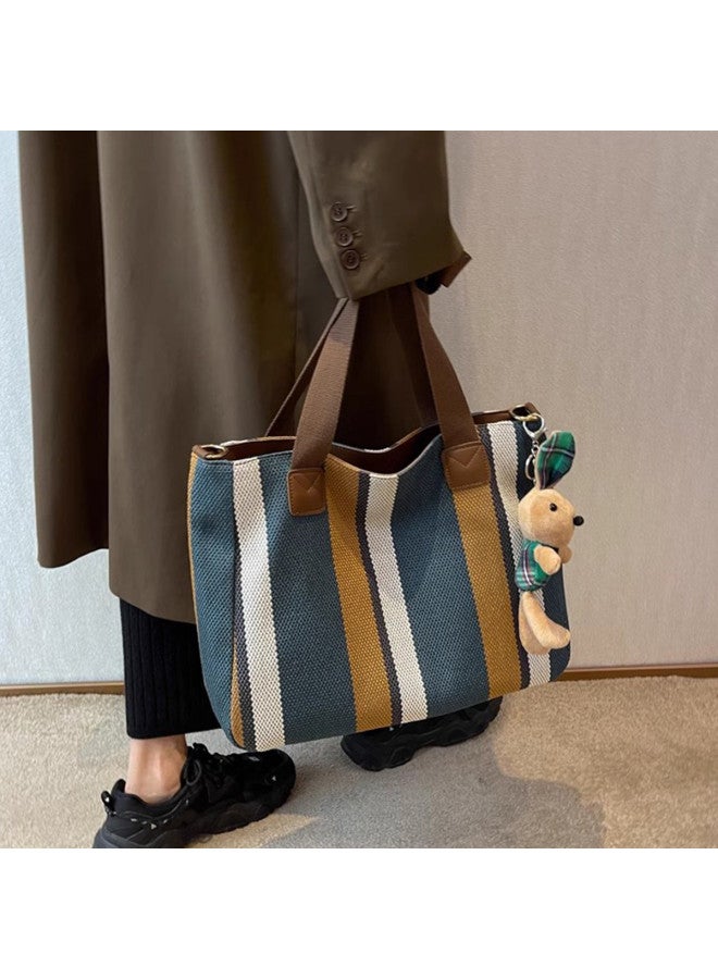 Trendy Versatile Large Capacity Tote Bag For Women, Canvas Shoulder Bag - Image 5