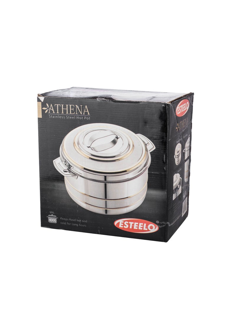 Esteelo Athena stainless steel container inside and out, capacity 4 liters - Image 4