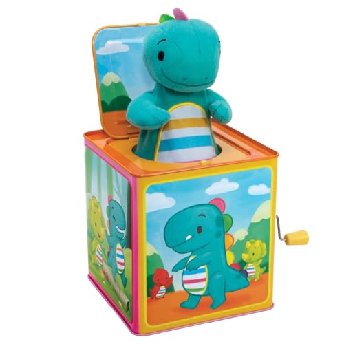 Schylling Brand Baby Dino Jack in The Box  Classic Tin Musical Popping Toy  Ages 18 Months to 4 Years - Image 5