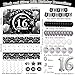 Halema 16th Birthday Decorations for Boys Girls Black and Silver Sweet 16 Year Old Party Decorations with Happy 16th Birthday Banner Balloons 16 Balloon Numbers Backdrop Tablecloth Sixteen Decor Supplies - Image 4