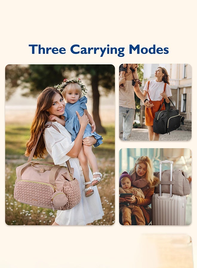 Arabest Diaper Bag Tote, Large Capacity Travel Diaper bags, Hospital Bag for Labor Delivery, Baby Bag with Pacifier Case - Image 2