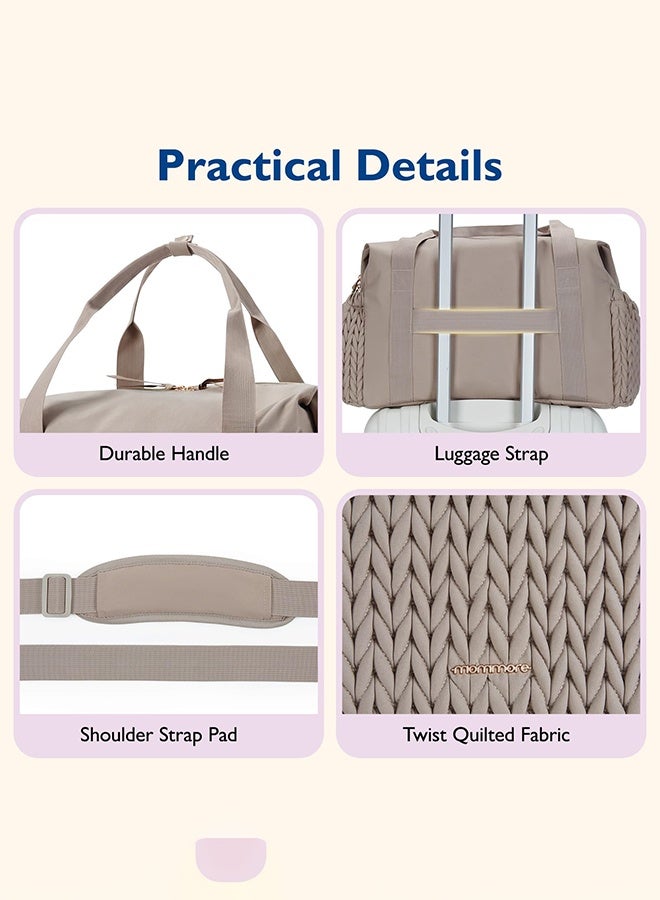 Arabest Diaper Bag Tote, Large Capacity Travel Diaper bags, Hospital Bag for Labor Delivery, Baby Bag with Pacifier Case - Image 5