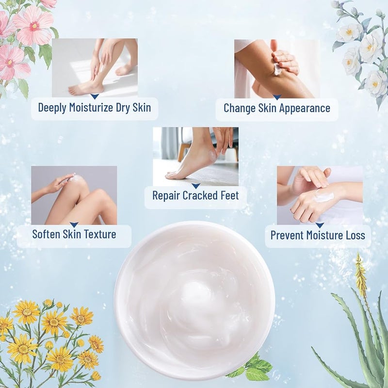 OUKEYA Urea Cream 42% plus Salicylic Acid 2% for Cracked, Dry & Rough Skin - Image 3