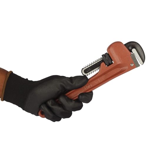 GLOBUS 945 HEAVY DUTY PIPE WRENCH SET/2 PCS (PIPE WRENCH 8" AND 12", PACK OF 2) Easy to Adjust, Strong Clamping, Thick Body. Hand tools.(Easy-grip pipe wrench tool) - Image 5
