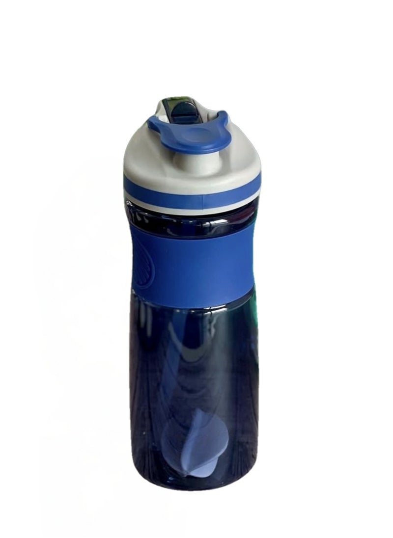 VIO - Gym Shaker Bottle 800 ML 100% Leakproof Stylish Dual Straw Sipper Bottle with Mixer Ball for Protein BPA Free Material Sports Water Bottle For Adults Kids with Supplement Stirring Ball Drinking Cup for Fitness Exercise Yoga Sports Gym Men Women - Image 1