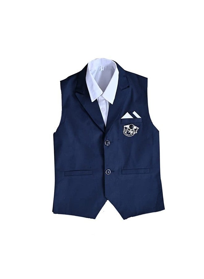 Qtsy Kids Nehru Jacket Waistcoat For Boys - Coloured Ethnic Waistcoat for Boys - Stylish and Traditional Attire for Special Occasions - Image 1