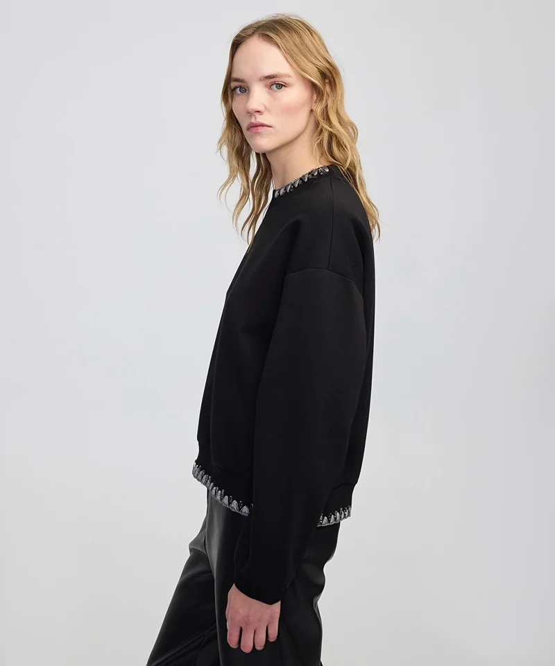 Ipekyol  Rhinestone Sweatshirt for Women | Best Price UAE