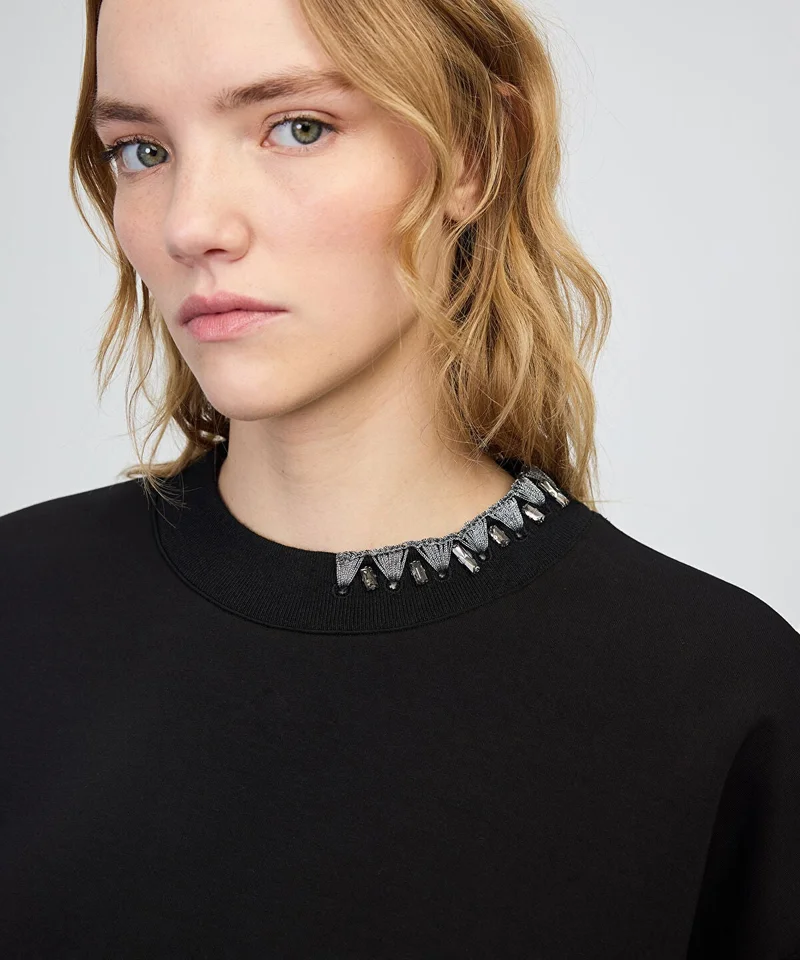 ابيكول Rhinestone Sweatshirt