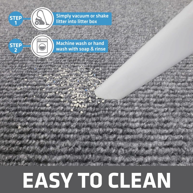 Drymate Jumbo Cat Litter Trapping Mat, (Ridged Design), Traps Litter & Mess from Box, Soft on Kitty Paws, Absorbent, Waterproof, Urine-Proof, Machine Washable, Durable, (USA Made) (36"x47") - Image 5
