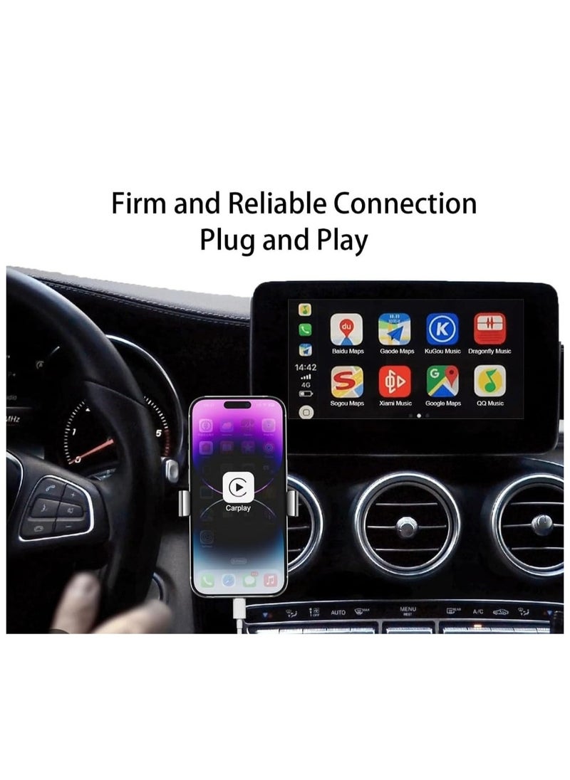 Soloffer - Fast Charging Compatible CarPlay Cable for iPhone 14/13/12/11 Pro Max, Mini, SE 2nd, XR/XS/X/8/7/6 Plus, iPad/Air 2/Mini, AirPods 1/2 - Durable 1m USB Lightning Charging Cord - Image 1