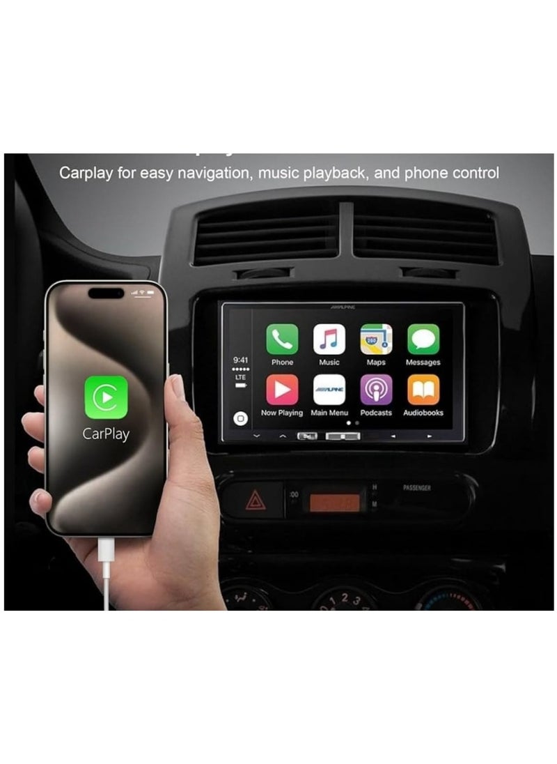 Soloffer - Fast Charging Compatible CarPlay Cable for iPhone 14/13/12/11 Pro Max, Mini, SE 2nd, XR/XS/X/8/7/6 Plus, iPad/Air 2/Mini, AirPods 1/2 - Durable 1m USB Lightning Charging Cord - Image 1