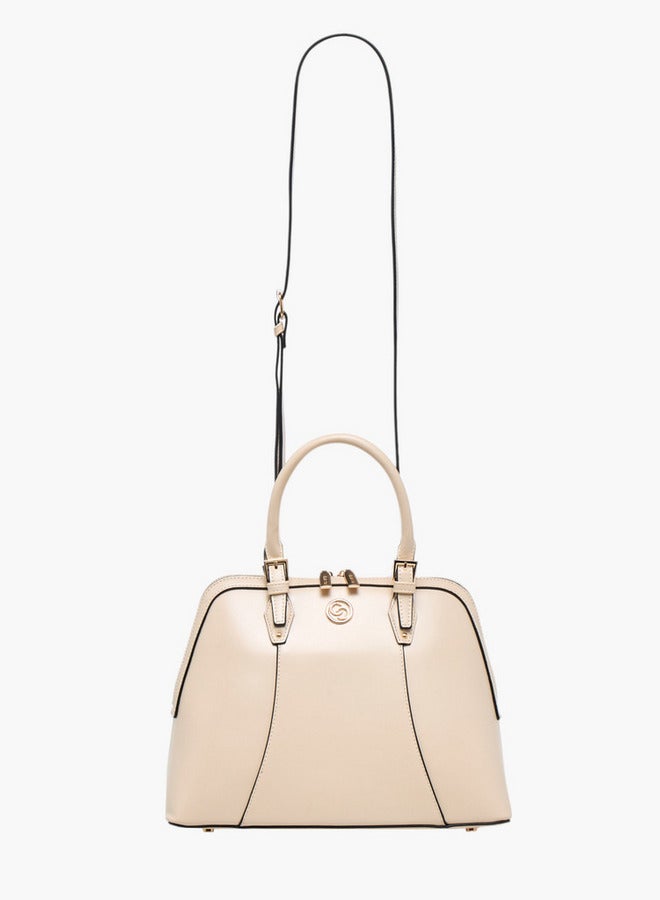 سيليست حقيبة توت سادة بحزام قابل للفصل وإغلاق بسحاب - Image 3