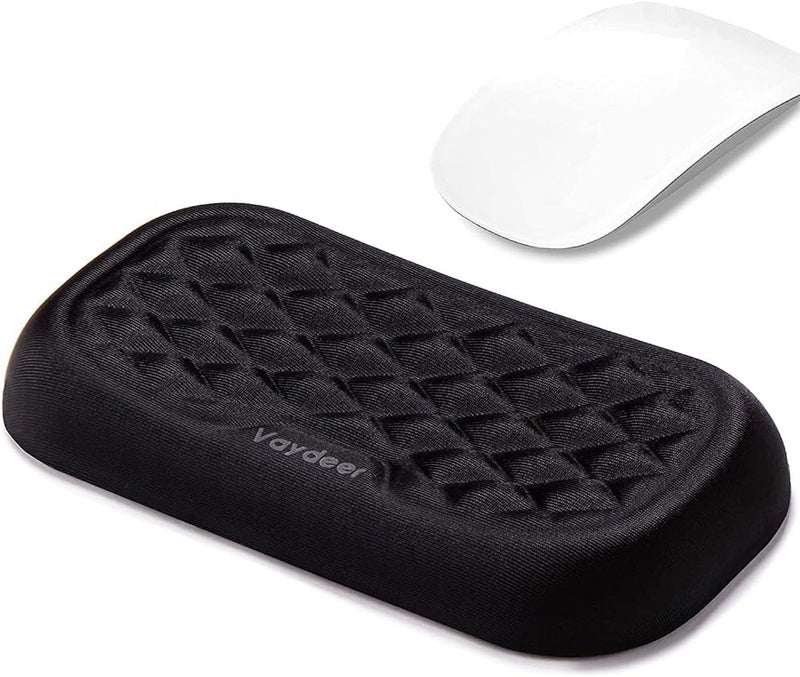 فايدير Mouse Wrist Rest Pad, Memory Foam Hand Rest Support Padded for Office, Computer, Laptop, Typing and Wrist Pain Relief and Repair (5.91 inch, Black) - Image 1