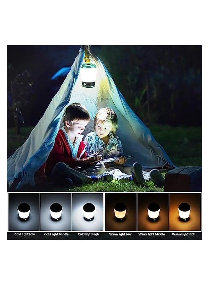 erorex LED Camping Light Portable Dimmable Camping Lantern USB Rechargeable Lamp Light 6 Modes Work Light Outdoor Waterproof Tent Light for Emergencies Power Outages Camping Home Shed [Energy Class A+++] - Image 5