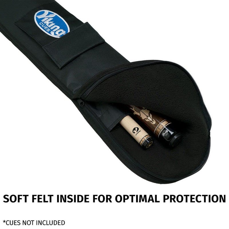 Viking Pool Cue Case 1x1, Black Soft Pool Stick Case for 1 Stick with Shoulder Strap and Pocket, Pool Cue Bag, Billiard Cue Case, Cue Stick Case, Pool Queue Case - Image 5