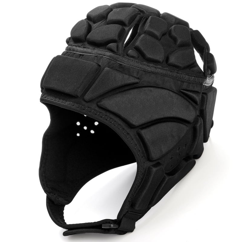 ZENFUN Rugby Helmet Shell Soft Padded Headgear for Soccer Protective Football Headguards for Youth Scrum Cap for Kids Medium Size - Image 2