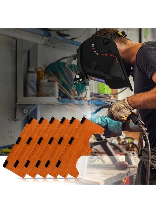 5pcs Self Adhesive Safety Helmet Sweat Pads Flame Retardant Washable Breathable - Image 5