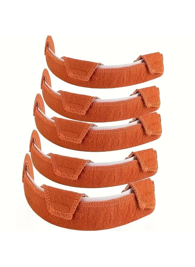 5pcs Self Adhesive Safety Helmet Sweat Pads Flame Retardant Washable Breathable - Image 1