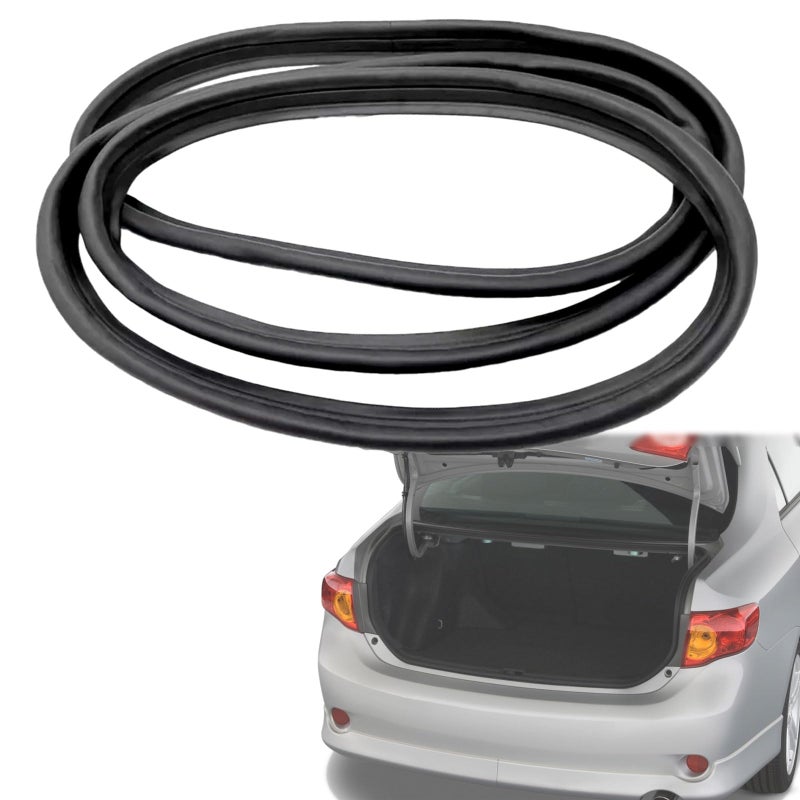 YonFamDall Rear Trunk Lid Weatherstrip Rubber Gasket Seal Fit for Toyota Corolla 2009 2010 2011 2012 2013, Roof Weatherstripping Seal Replace 64461-02120 6446102120 64461-02130 6446102130 64461-12570 6446112570 - Image 1