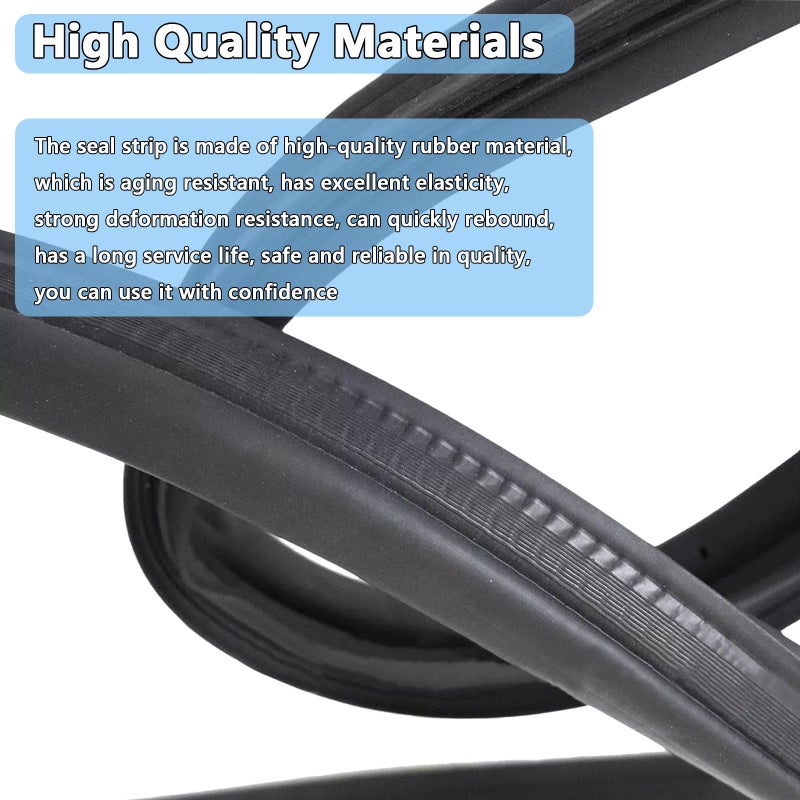 YonFamDall Rear Trunk Lid Weatherstrip Rubber Gasket Seal Fit for Toyota Corolla 2009 2010 2011 2012 2013, Roof Weatherstripping Seal Replace 64461-02120 6446102120 64461-02130 6446102130 64461-12570 6446112570 - Image 5