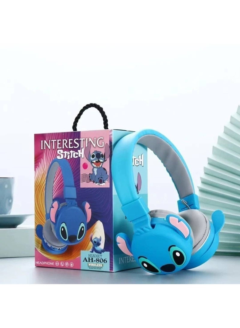 HeadPhone - AH-806 - Best Children's Gift (Blue) - Image 1