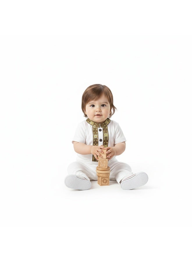 Bambimici White Baby Festive Traditional Wear - Image 3