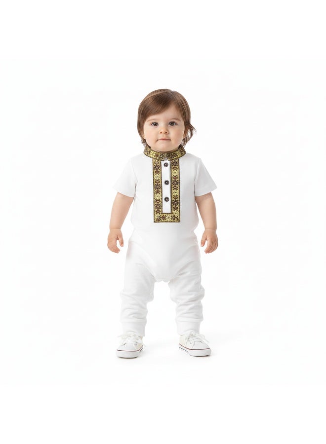 Bambimici White Baby Festive Traditional Wear - Image 2