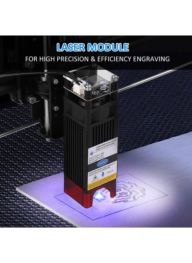 Generic 20W Laser Module 5W Optical Power Laser Engraving Module Kit Compressed Spot Fixed-Focus Laser Cutter  - Image 3