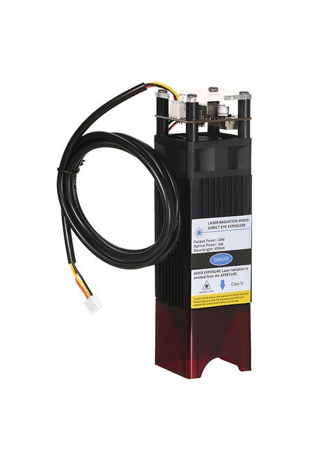 20W Laser Module 5W Optical Power Laser Engraving Module Kit Compressed Spot Fixed-Focus Laser Cutter
