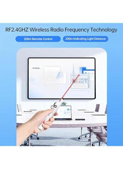 erorex Wireless Presenter Remote Controller Wireless Presentation Pointer With Stick Stylus Pen For Touchscreen Rf2.4G Remote Control Clicker Pen For Point Ppt With Digital Display Compatible With  - Image 2