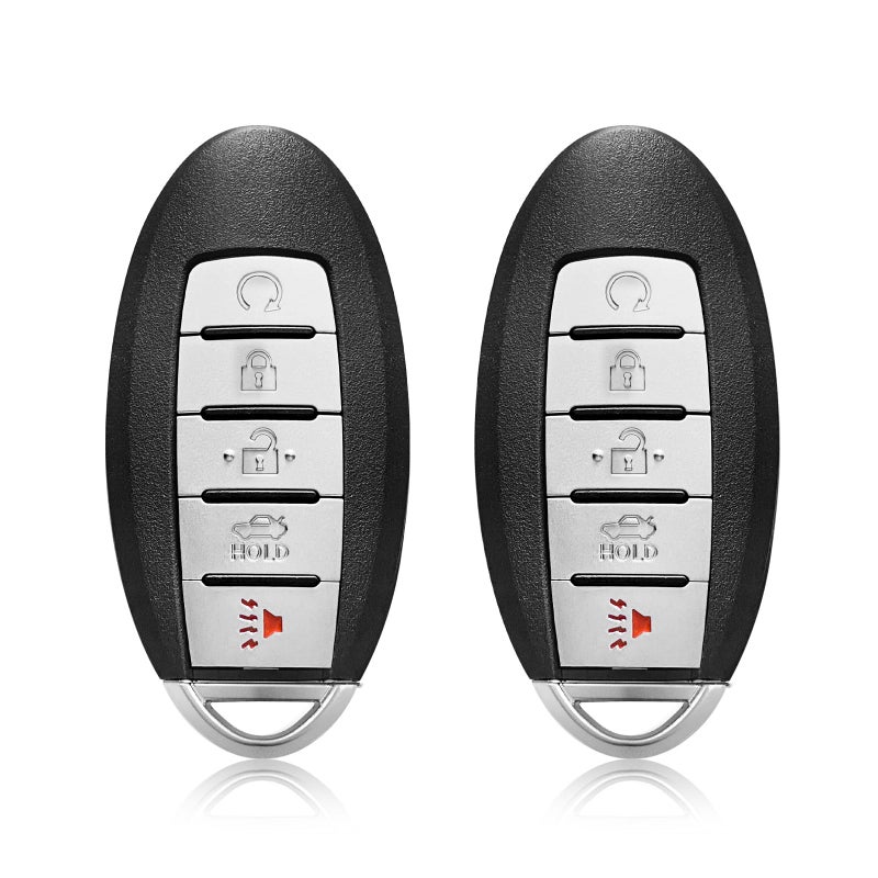 2 Keylessbest Replacement for 2016 2017 2018 Nissan Maxima Altima Infiniti Q50 Q60 Key Fob Remote Control KR5S180144014 5 Buttons 433MHz