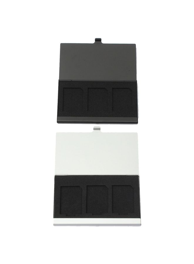 BURAQ 3SD Aluminum Alloy Memory Card Case Card Box Holders(Silver)  - Image 3
