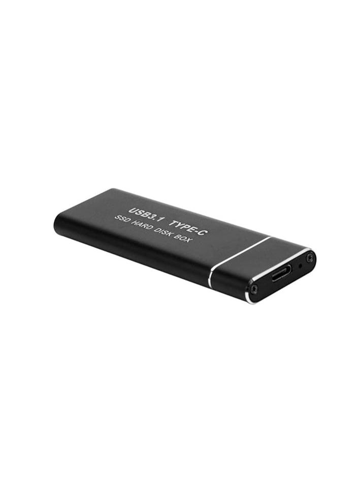 CARE CASE - CARE CASE NVME SSD Enclosure, M.2 NVME to USB C Adapter with black case, USB 3.1 Gen 2 (10 Gbps) M2 PCIE SSD - Image 1