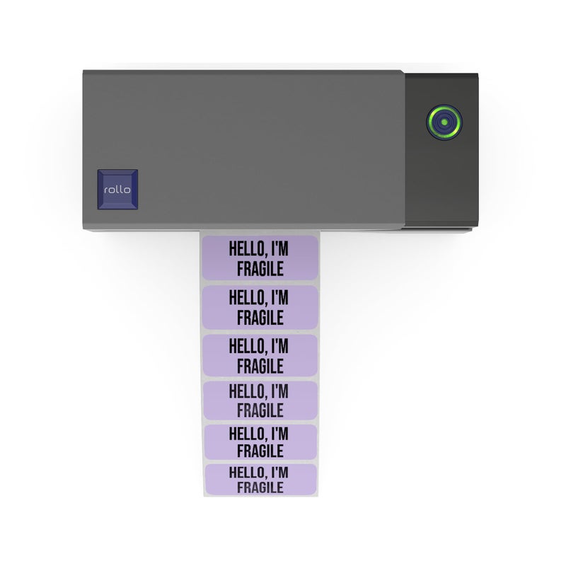 Rollo Direct Thermal 2x1 Sticker Labels - Roll of 1,000 Purple Thermal Labels - Multi-Purpose Thermal Printer Stickers - Image 2